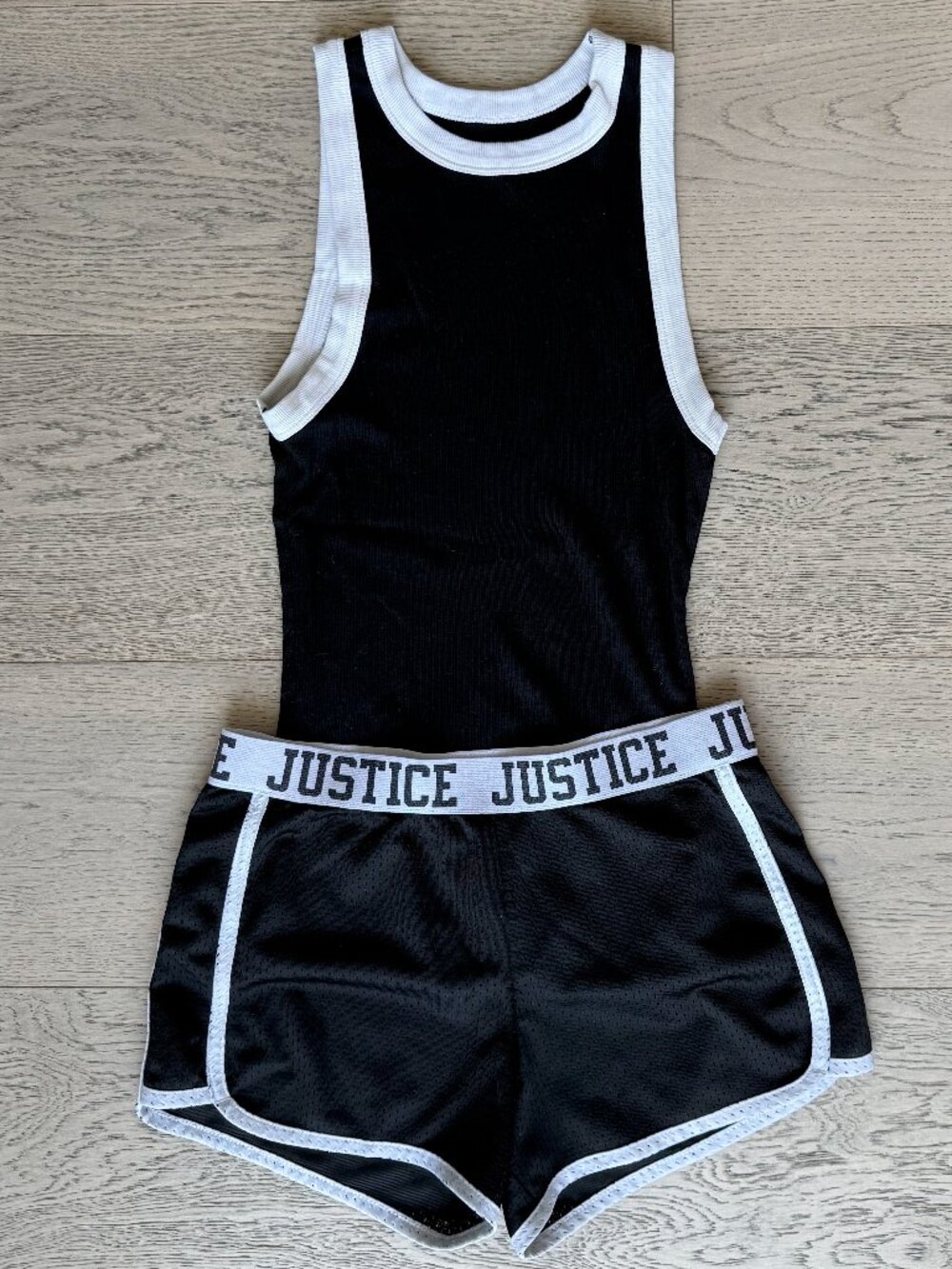 Justice & 'A New Day Short and Tank Outfit